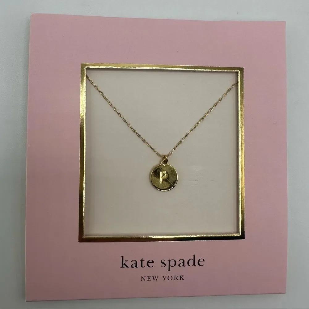Kate Spade Mini Initial Pendant Necklace P
